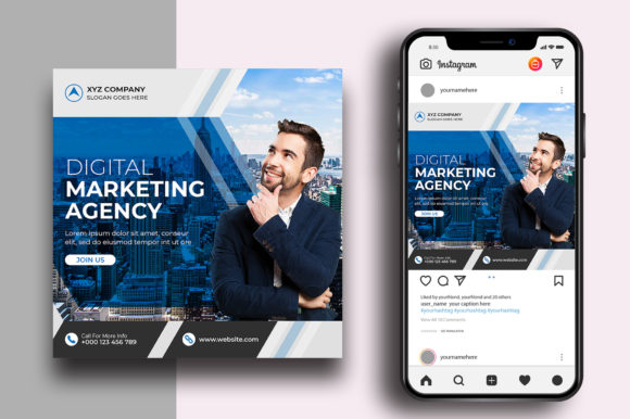 Marketing Agency Social Media Post Template