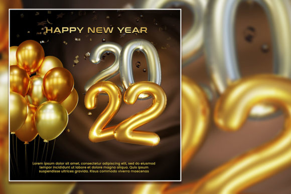 Modern Happy New Year Social Media Post